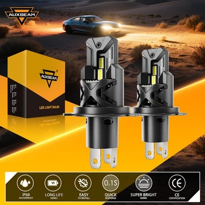 AUXBEAM H4 HB2 LED Bulbs Headlight Combo Beam Globes For Ford Ranger 2006-2014 - image 1 of 4