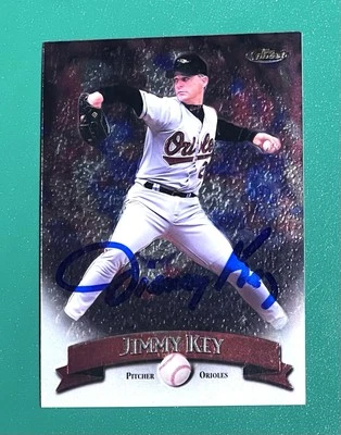 Autógrafo firmado por Jimmy Key 1998 Topps Finest Baltimore Orioles Foto 1 de 2