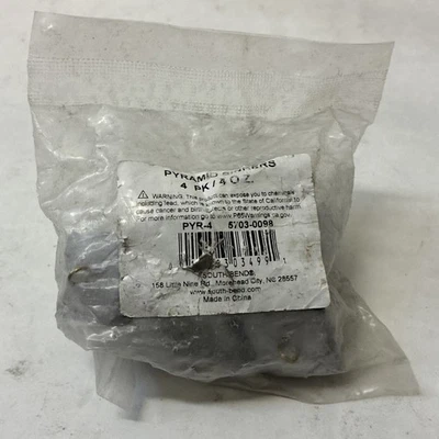 (4-Pk) South Bend Pyramid Sinkers 4 oz. PYR-4 Foto 1 de 2