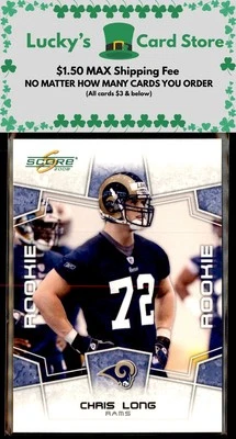 2008 Score #332 Chris Long Rookie - Image 1 of 2