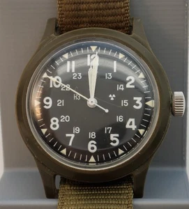 Benrus 1975 Vietnam Era H3 Military Plastic General Mil-W-46374A Field Watch - Picture 1 of 17
