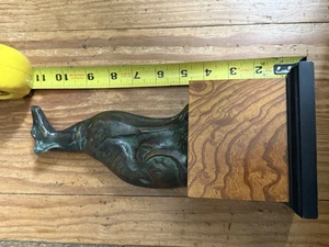 Whippet Bronze Dog Statue Mounted In Wood Base - Picture 1 of 14