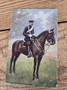 VINTAGE TUCKS OILETTE POSTCARD HOUSEHOLD CAVALRY - Picture 1 of 3