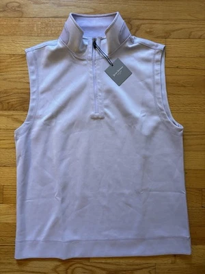 Мужской жилет на молнии Hickey Freeman 1/4 средний размер для гольфа орхидея новый с Ярлыками - Изображение 1 из 4