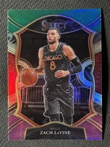 Zach LaVine [Green White Purple] #14 2020 Panini Select Chicago Bulls - Picture 1 of 2