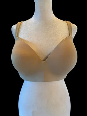 CACIQUE Bra Nude 38DDD Lightly Lined T-Shirt No Wire Wireless Smooth Stretch - Image 1 of 4
