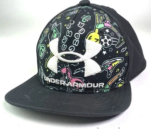 Under Armour Boys/Youth Alien Graffiti Adjustable Hat SnapBack One Size Black - Picture 1 of 6