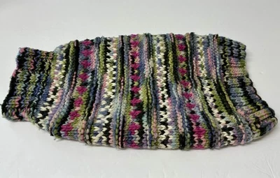 Chilly Dog 100% Wool Dog Sweater "Woodstock" Multicolor Size S/M New without Tag - Image 1 of 4