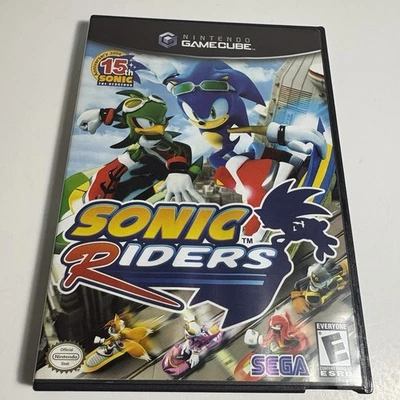 Sonic Riders (Nintendo Gamecube) Black Label Complete CIB Tested Clean Fast Ship - Image 1 of 4
