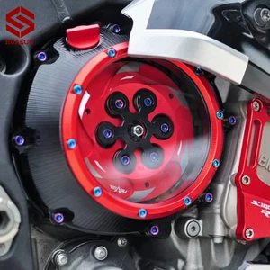 Cubierta de embrague transparente y retenedor de resorte CNC para motor BMW S1000RR R XR HP4 S1000XR - Imagen 1 de 24