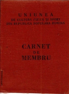 Rumänien, 60er Jahre, UCFS Mitgliedskarte RPR - Bild 1 von 11