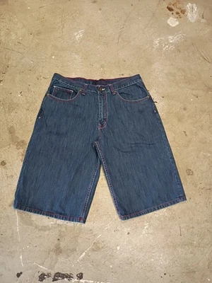 🔥Vtg Qruel Baggy Hip Hop Skater Grunge Jeans Shorts/Jorts Mens Size 35x14 Foto 1 de 4