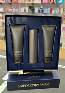 EMPORIO ARMANI 'he' by EMPORIO ARMANI 3pcs Gift Set for Men's (Vintage ● Rare) - Picture 1 of 8