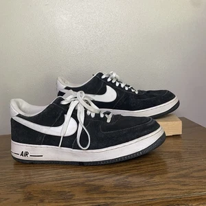 Nike Air Force 1 '07 Black & White Sneaker Gr. 14 Wildleder - Bild 1 von 10