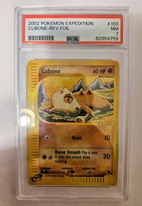 PSA 7 - Pokemon CUBONE - eReader EXPEDITION Base Set Reverse Holo - 103/165 - Picture 1 of 2