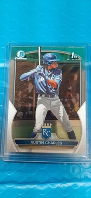 Austin Charles 2023 Bowman Chrome 1st Bowman Rookie RC Card #BCP-17 Royals - Image 1 of 4