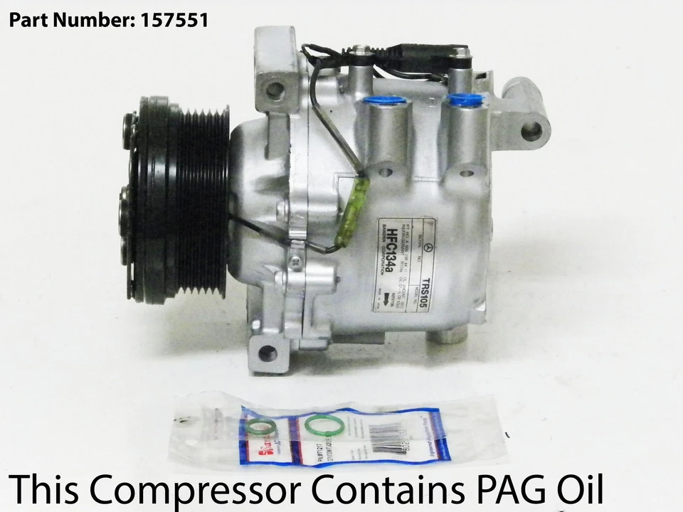 99-02 MERCEDES BENZ SL500 A/C COMPRESSOR WITH ONE YEAR WARRANTY. - Image 1 of 1