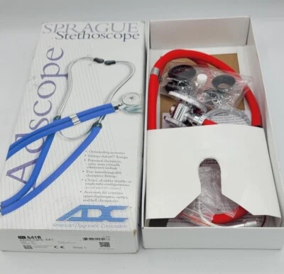 Estetoscopio Sprague Adscope 641 Rojo Talla 30"- LEER Foto 1 de 3