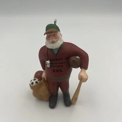 Adorno de Navidad 2001 sello recuerdo todo deporte Santa Sporty Claus entrenador Foto 1 de 4