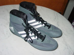 Mens Adidas Mat Wizard 3 Senior AQ5647 Gray Wrestling Shoes! Size 11.5 NEW! - Picture 1 of 13