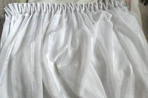 Gardine/Store mit Kräuselband / Weiß / 240x260cm / gerafft - Bild 1 von 2