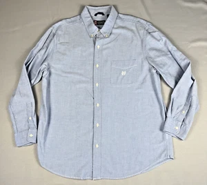 Chaps button down shirt mens XL blue oxford long sleeve collared casual - Picture 1 of 16
