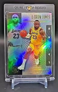 LEBRON JAMES RAINBOW HOLO FOIL ILLUSIONS CARD WITH CASE NBA LOS ANGELES LAKERS - Picture 1 of 6