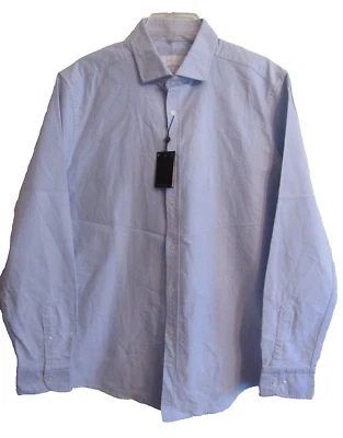 Massimo Dutti Men's Dress Shirt Oxford XL Blue Slim fit 185/108A NWT - Image 1 of 4