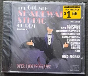 The 64 MEG Shareware Studio CD ROM Volume V NEW - Picture 1 of 2