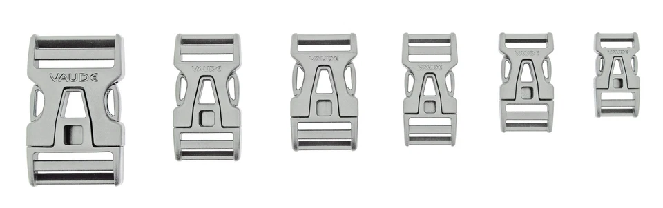 Vaude Steckschnalle Steck Schnalle Rucksack Tasche u.s.w. 25 mm Bandbreite grau