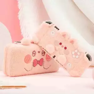 Custodia coniglietto peluche GeekShare per Nintendo Switch/Switch impugnature pollice OLED - Foto 1 di 43
