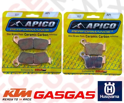 PASTILLAS FRENO DELANTERAS Y TRASERAS HUSQVARNA TE150i TE250i 2014-2025 api031 api191 Foto 1 de 4