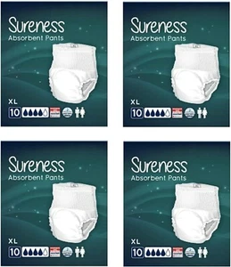 36 Sureness Absorbent Pants incontinence pull up pants Extra Large XL