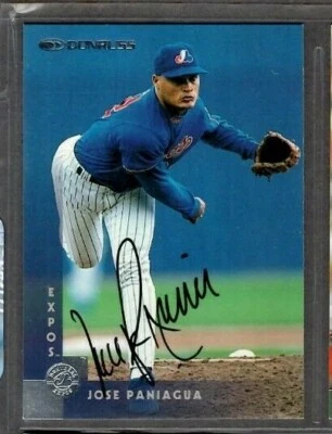  1996  Donruss #165 Jose Paniagua Montreal Expos Card Signed Autograph (H26)  - Image 1 of 2