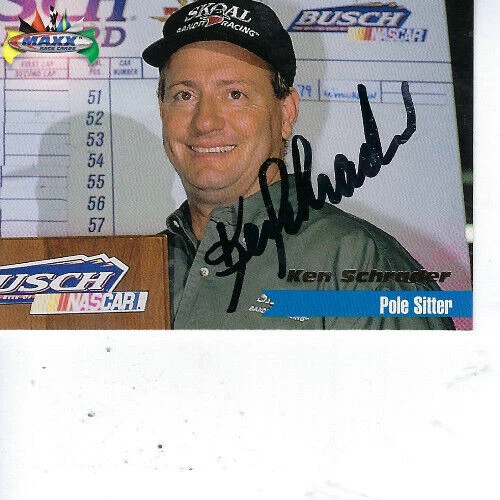KEN SCHRADER SIGNED 1997 MAXX RACING #122 - NASCAR - Image 1 of 1