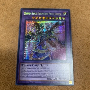 🔥 YUGIOH Starving Venom Predapower Fusion Dragon MP23-EN081 PRISMATIC SECRET - Picture 1 of 2