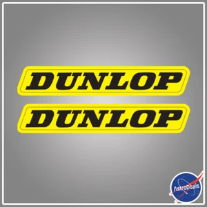 DUNLOP Logo Pegatinas 2 Vinilo Calcomanía Pegatinas Coche Motor Gráficos - Imagen 1 de 1