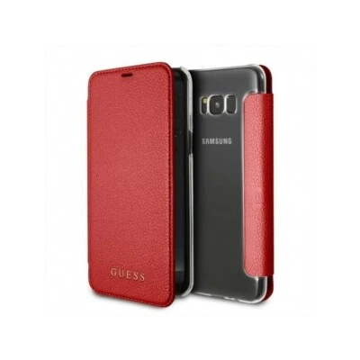 Funda de libro genuina colección GUESS iridiscent para Samsung GalaxyS8+ Plus roja Foto 1 de 4
