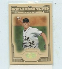 BLAKE WOOD 2008 Donruss Threads Diamond Kings Signatures Auto Autograph #D /500