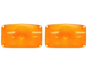 1956 Chevrolet 150 210 Bel Air Nomad Parking Lamp Light Lenses Amber Pair L4104 - Picture 1 of 1