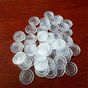 50pcs 24mm x 3mm Rubber Round Shape Glass Table Non-slip Soft Grip Pad Clear - Picture 1 of 2