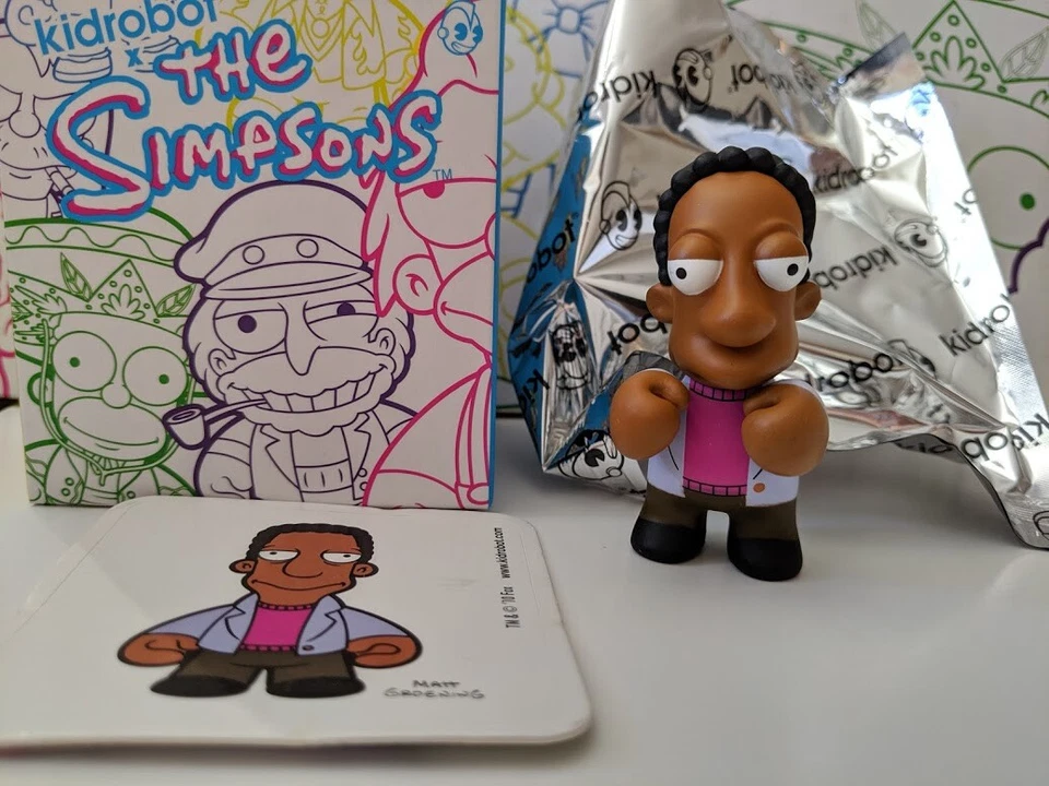 Kidrobot Simpsons Series 2 Carl mini figure - Image 1 of 1