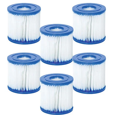 BESTWAY COLEMAN POOL I FILTER 330 PUMP REPLACEMENT CARTRIDGE 6 PACK 58093 - Image 1 of 3