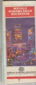 Buffalo Niagara Falls Rochester Road Map AAA 1989 - Imagen 1 de 6