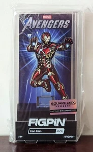 FIGPIN Marvel Avengers Iron Man #426 Square Enix Exclusive 2020 Enamel Pin NEW - Picture 1 of 2