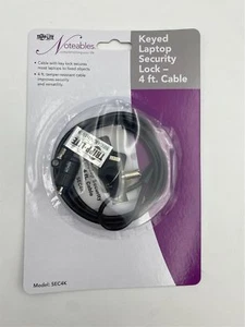 Tripp Lite Keyed Laptop Security Lock w/ 4ft. Cable SEC4K - Picture 1 of 5