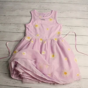 Lilt Girl's Party Dress Size M 7 8 Sleeveless Special Occasion Mesh Sequin Daisy - Picture 1 of 8