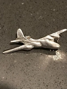 Sterling Silber B 32 Convair grüner Buck Flugzeug Anstecknadel - Bild 1 von 5