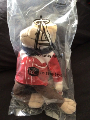 MLB Anaheim Angels Santa Rally Monkey New With Tags and In Bag Cover
