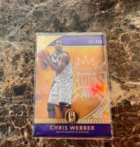 2016-17 Panini Gold Standard /269 Chris Webber Card #185 HOF